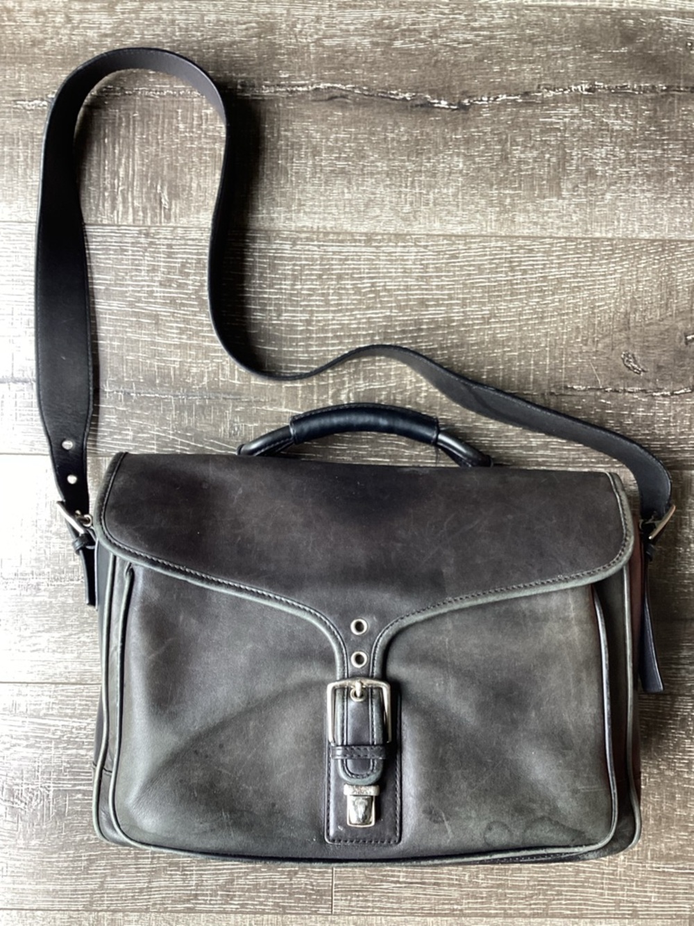 Coach Vintage Transatlantic Leather Messenger Briefcase